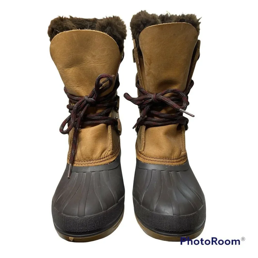 Sorel Badger Waterproof Winter Boots Tan/Brown Size 6